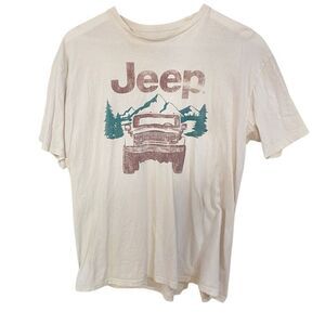 Jeep Spirit 1941 short sleeve graphic tshirt distressed large